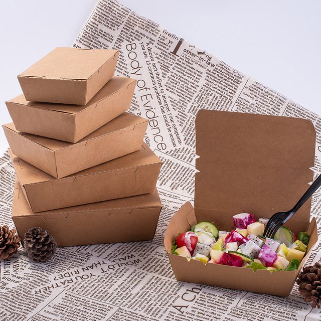 Take away craft paper food container Manufacturer & Supplier