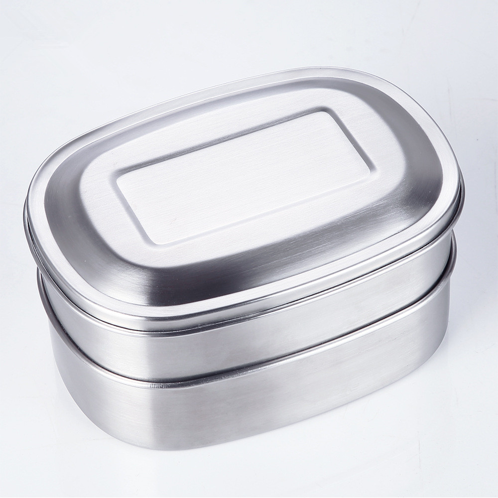 Square double-layer stainless steel lunch box | Food Container Manufacturer