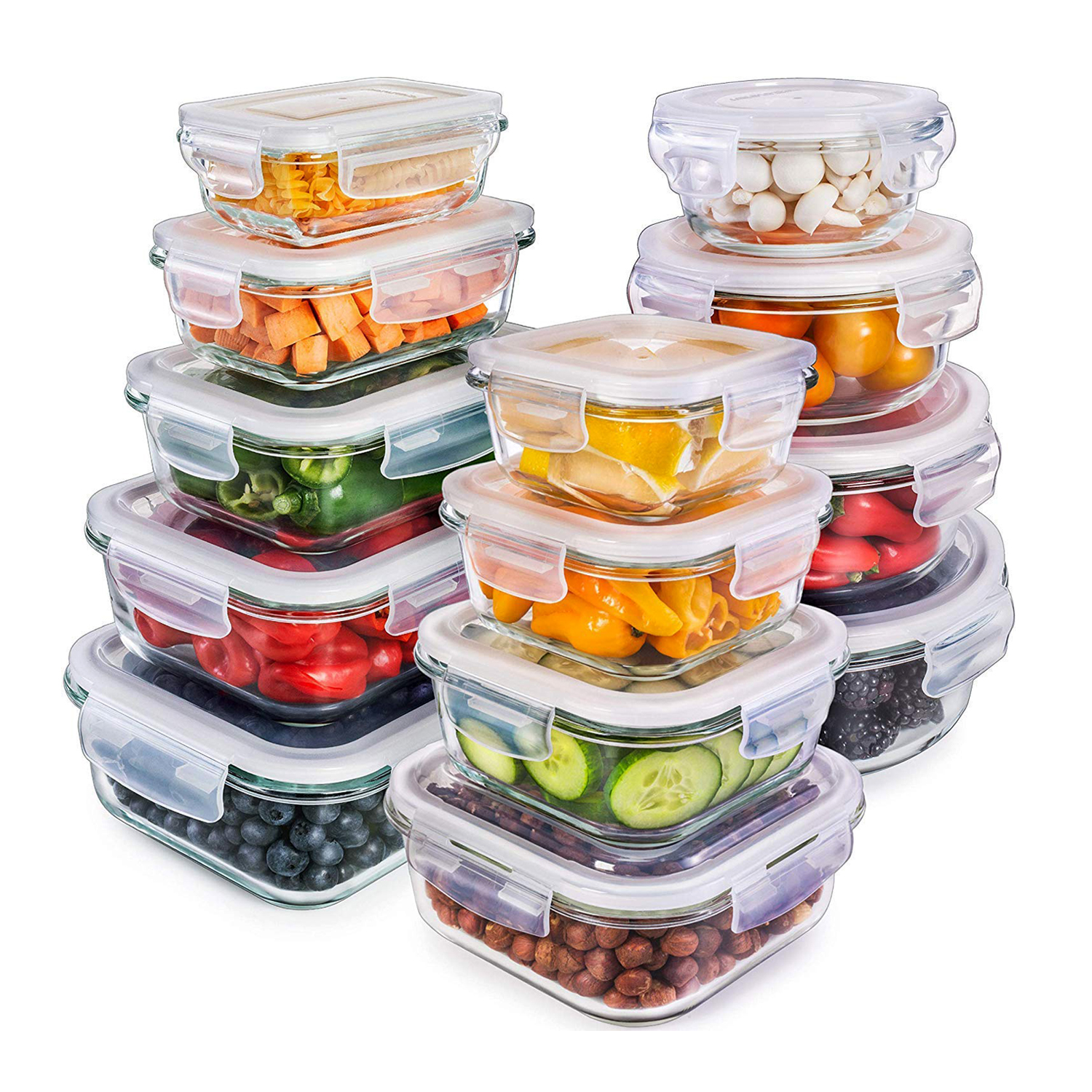 Heat resistant food containers with glass container | Food Container ...