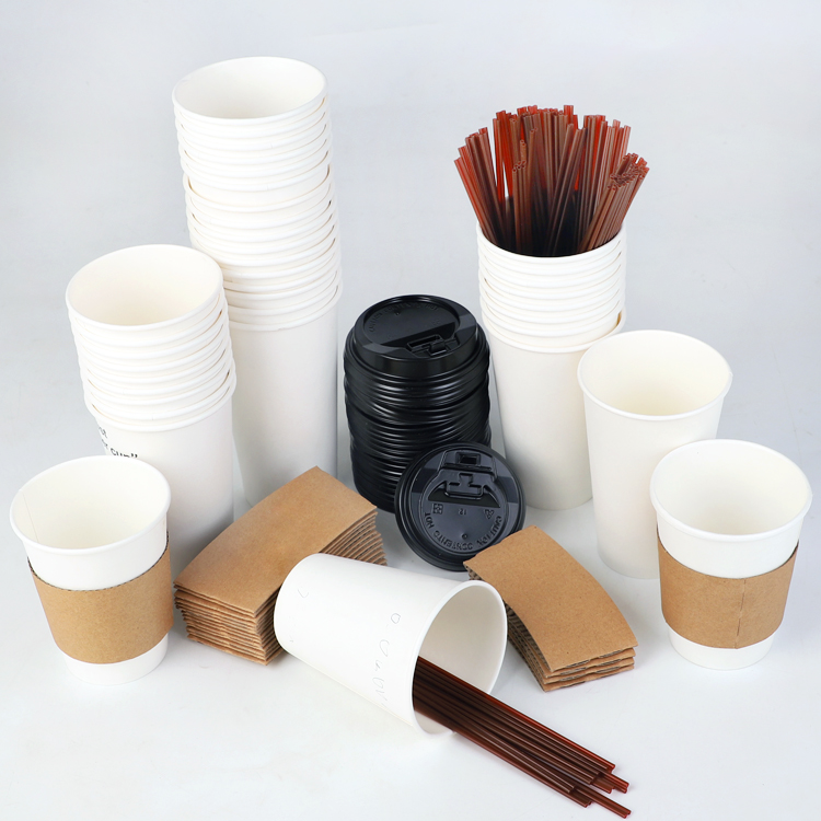 Hot drink coffee paper cup with lid | Food Container Manufacturer